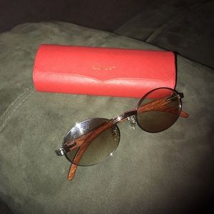 Men’s Cartier Wood Frame sun glasses